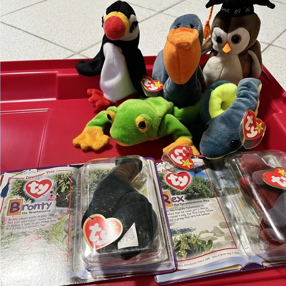 Ty Plush Toy Collection with Bright Colors